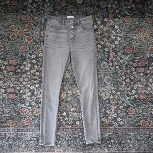 LOFT Women's High Rise Gray Jeans